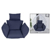 Swing Cushion,Hanging Egg Rattan Hammock Pad,with Pillow