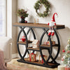 39.4-Inch Console Table, Industrial Entryway Sofa Table with Storage for Hallway