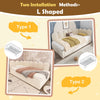 Day Bed Plush Velvet Upholstered Bed 3ft Single Sofa Bed with Trundle Guest Bed