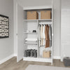 Modern Large Wooden 2 Door Wardrobe with Hanging Rails Bedroom Storage Furniture