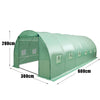 Polytunnel 6m x 3m - Quality 6 Section Greenhouse - Galvanised Frame Pollytunnel