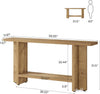 59" Farmhouse Entryway Console Table, 2-Tier Narrow Long Sofa Table Behind Couch