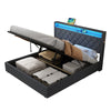 Upholstered Bed Frame with Hydraulic Lift 5FT King Size Bed Frame with Headboard