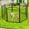 XXL Large Dog Playpen Fence DIY Metal Camping Dog Fences Animal Cage Exercise UK