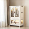 Portable Wardrobe Folding Closet With Shelves Clothes Cabinet Storage Toys Box