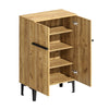 Modern Wood Shoe Cabinet with 2 Doors & Adjustable Shelves 95x60x34.5cm