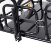 Folding Bicycle Cargo Storage Cart and Luggage Trailer with Hitch Black