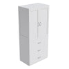 2 Door 3 Drawer Wardrobe Storage Shelf Hanging Wardrobe Bedroom Modern Furniture