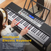 Mustar 61 Light-Up Keys Portable Learning Electronic Keyboard Piano Beginner LCD