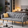 Double Fabric Sofa Single Bed Sleeper Couch Sofabed Settee Recliner Beds Pleqkkn