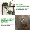 72" Tall Plant Stand Indoor Large Metal Wood Plant Shelf Heavy-Duty Display Rack