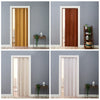 Folding Door Natural Pine Effect PVC Internal Accordion Concertina Sliding Door