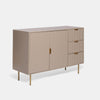 OHS Ribbed Bedside Table Cabinet 3/4/5/6 Draw Nightstand Side Board