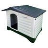 HugglePets Plastic Dog Kennel Weatherproof Pet House In & Outdoor Animal Shelter