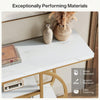 105cm Industrial Console Table, 4-Tier Narrow Entryway Sofa Table w/ Circle