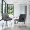Set of 2 Marco Dining Chairs Brushed Velvet