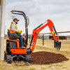 Mini Excavator Attachment Mini Digger Rake 450mm / 25mm Pins Mini Grabber