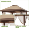 4x4M Pop Up Garden Gazebo Outdoor Party Tent Canopy With Sides Heavy Duty