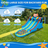 8 in1 Inflatable Bouncy Castl Kids Water Bounce House w/ Slide For 3-10 Years.