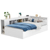 SINGLE BED WITH DRAWERS, BOOKCASE AND UNDERBED STORAGE KIDS MULTIFUNCTIONAL BED