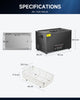 CREWORKS 30L Digital Ultrasonic Cleaner w 1200W Heater Dual Mode & LED Display