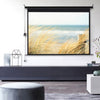 72/92/100/120"HD Electric Motorized Projector Screen Matte White Fabric 4:3 16:9