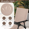 3 PCS Outdoor Folding Bistro Set with 2 Folding Chairs Patio Round Bar Table