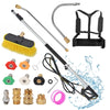 6M Telescoping Pressure Washer Wand Extension Telescopic Gutter Cleaner 4000PSI