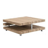 Borneo Wooden Coffee Table Square In Sanremo Oak