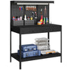 110 cm Workbench with Pegboard and LED Light, 272 kg Load Capacity