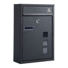 Post Box Parcel Box Combo | Lockable | Outdoor Letter & Package Storage