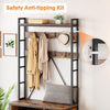 Hall Tree with Bench Coat Rack Shoe Bench Coat Tree with Storage Cubbies