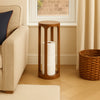 Wooden Round 23" Sofa Side End Table 2 Shelf Bedroom Night Stand Space Saving