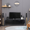 Floating TV Unit Stand Wall Mount Media Console w/ Storage Cupboards Refurbished
