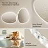 Bathroom Mirror with LED Lights Touch Dimmable Demister Irregular Wall Mounted