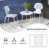 Set of 4 Dining Chair Armless Side Chair Metal Kitchen Bar Chair Stool