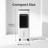 Evaporative Air Cooler 3in1 Humidifier Fan Remote 3 Speed Oscillating Portable