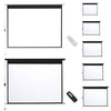 Electric Motorized Projector Screen Home 4:3/16:9 HD Cinema Screen with Remote