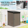 Outsunny 3.3ft x 3.4ft Outdoor Storage Shed Steel Garden Shed w/ Lockable Door