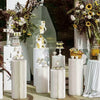 Folding Paper Cylinder Plinth Flower Pedestal Wedding Centerpiece Cake Stand DIY