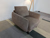 Sofology Adler Latte Lifestyle Mottled Fabric & Dark Wood Armchair RRP £559