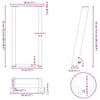 Console Table Legs U-Shaped 2 pcs Natural Steel 28x(72-73) cm Steel