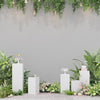 Square Metal Plinth Cylinder Dessert Pedestal Wedding Cake Flower Display Stand