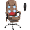 Executive Office Chair, Desk Chair with Massage and Heat, Brown