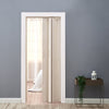 Panana Folding Door Effect PVC Internal Accordion Concertina Sliding Door White