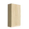 Modern Large Wooden 2 Door Wardrobe with Hanging Rails Bedroom Storage Furniture