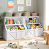 Kids Storage Bookshelf Wooden Unit Children's Toy Shelves Organiser