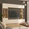 LAZANDO Modern TV Unit with optional LED Lighting – Living Room Furniture Set