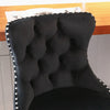 Velvet Swivel Bar Stools Set of 2 Swivel Kitchen Barstools Bar Chairs Grey Black