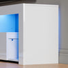 White TV Stand TV Cabinet High Gloss Doors with RGB LED Lights Cupboards 180cm